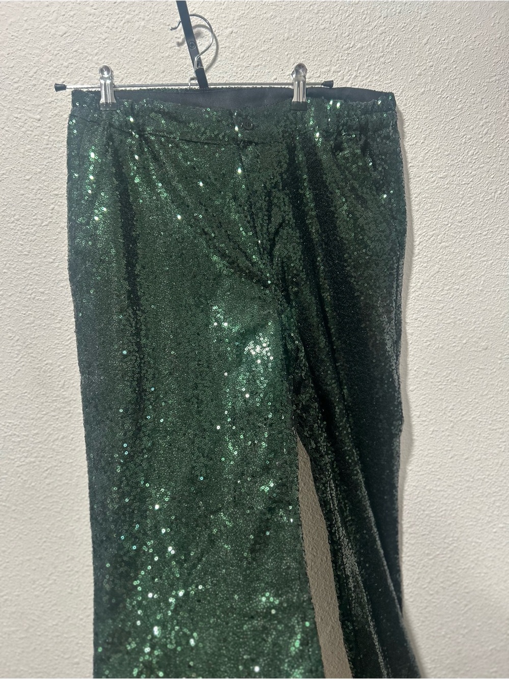 Women's Green Sequin Blazer Jacket and pant set size medium - Picture 7 of 8